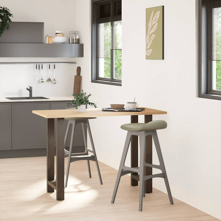 barbordsben naturstål 2 stk. 50x(90-91) cm stål