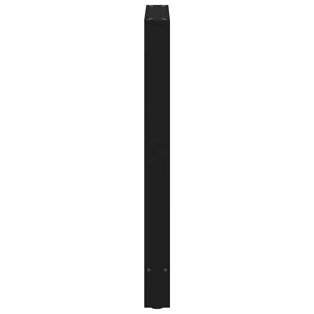 barbordsben sort 2 stk. 60x(90-91) cm stål