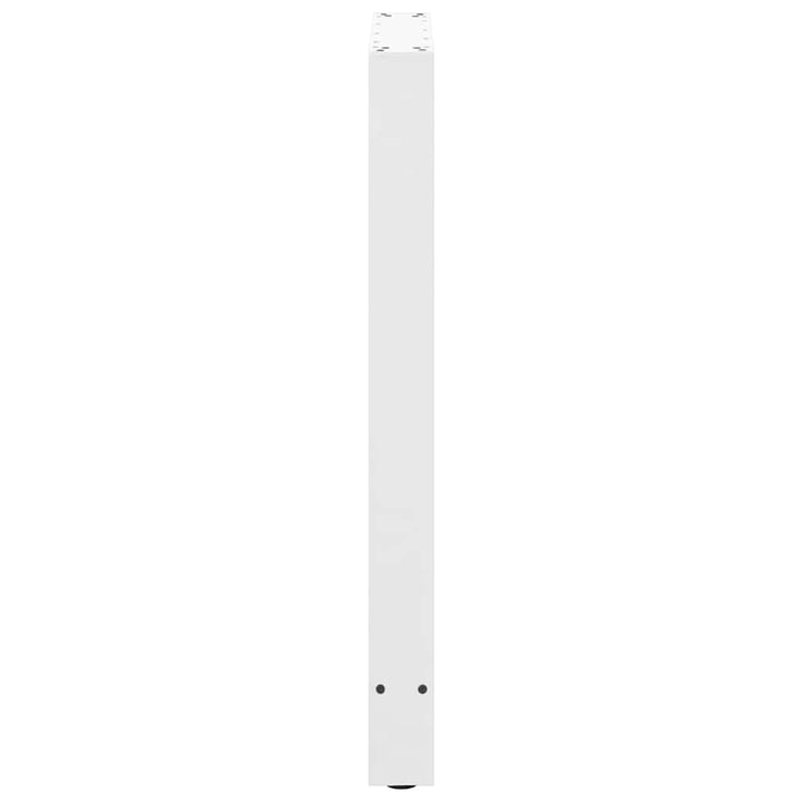 barbordsben hvide 2 stk. 60x(90-91) cm stål