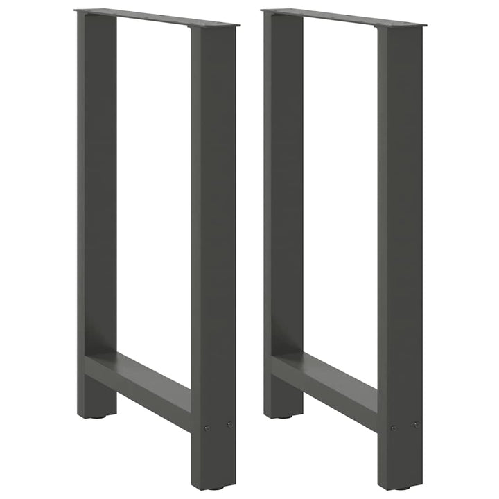 barbordsben antracit 2 stk. 60x(90-91) cm stål