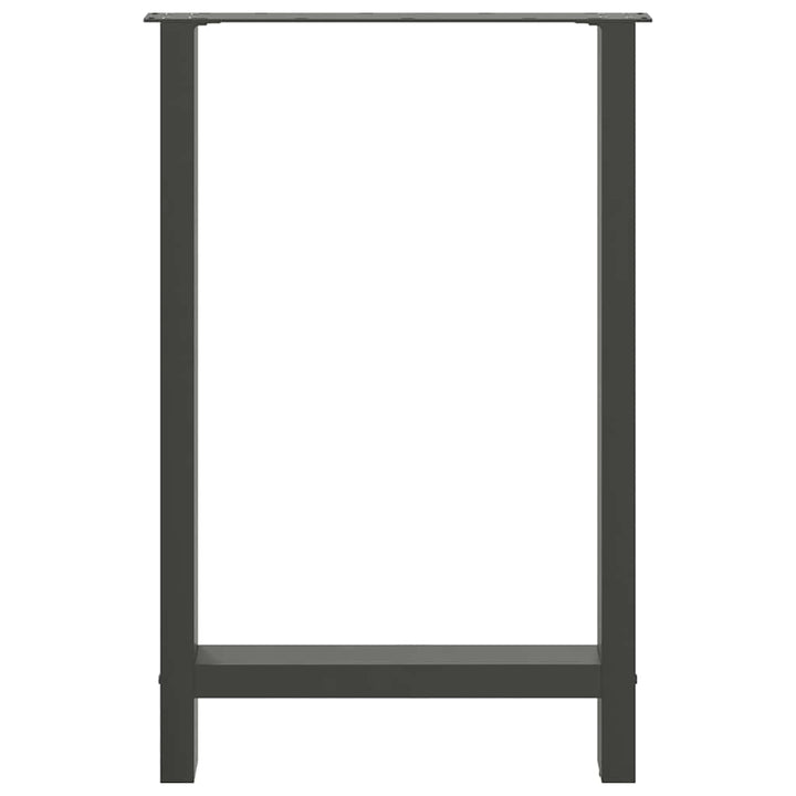 barbordsben antracit 2 stk. 60x(90-91) cm stål