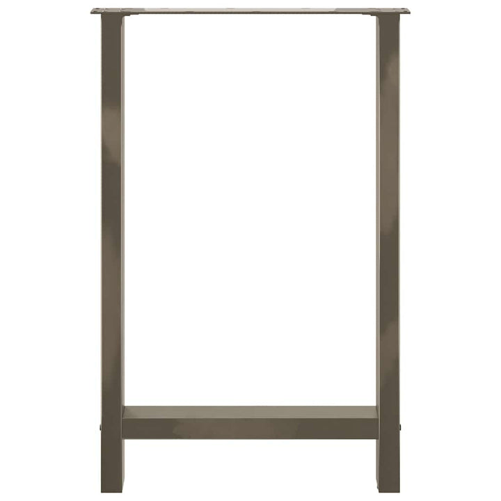 barbordsben naturstål 2 stk. 60x(90-91) cm stål