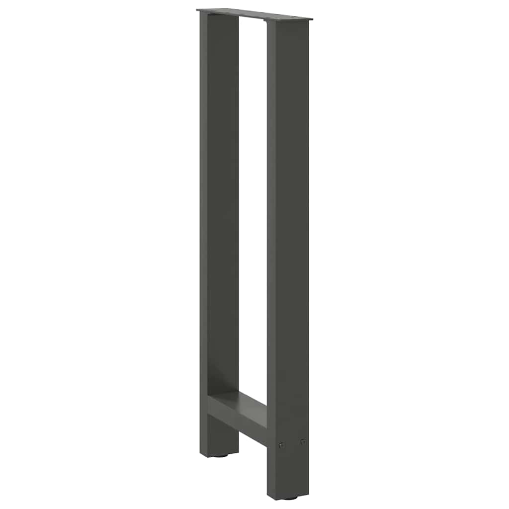 barbordsben antracit 2 stk. 40x(100-101) cm stål