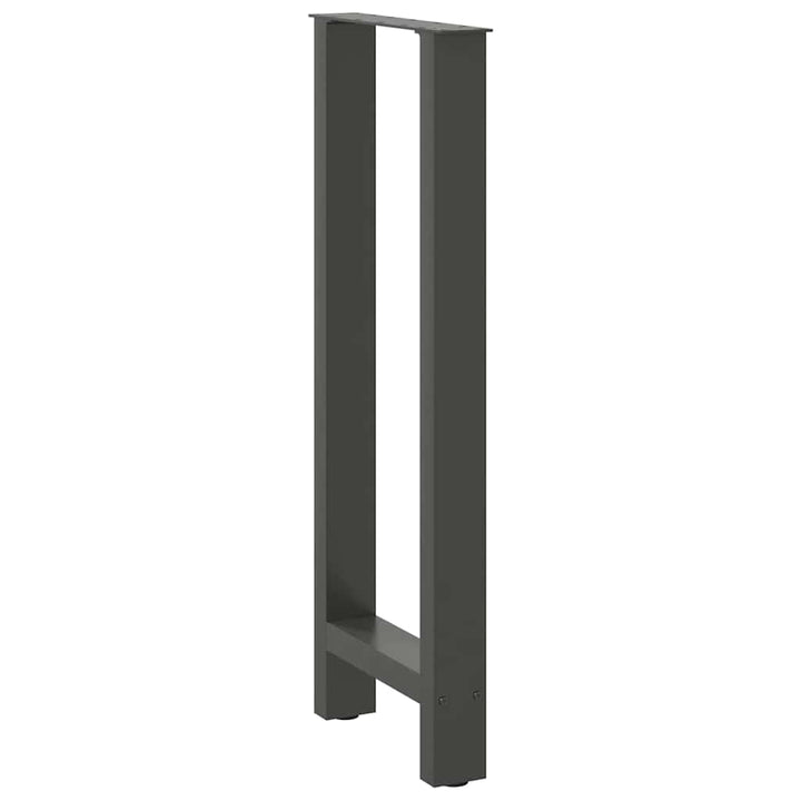 barbordsben antracit 2 stk. 40x(100-101) cm stål