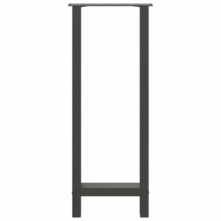 barbordsben antracit 2 stk. 40x(100-101) cm stål