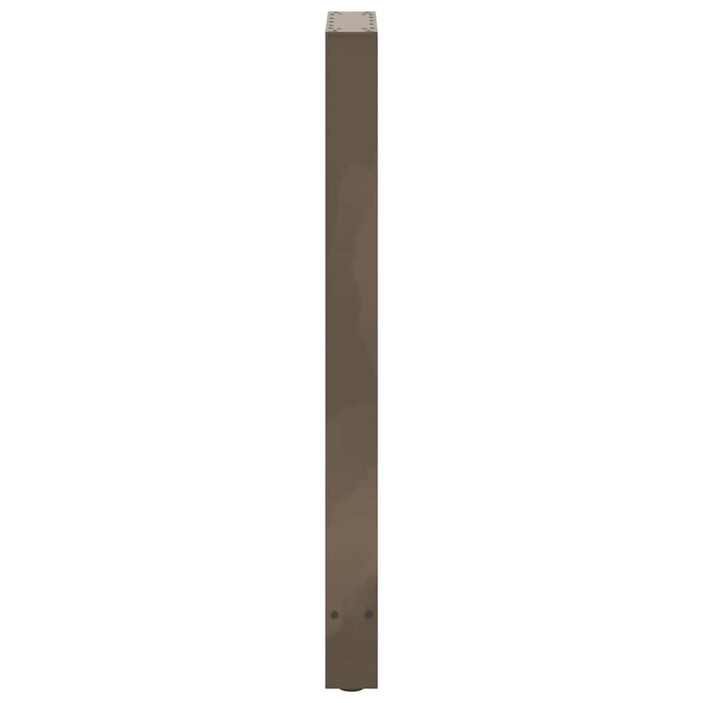 barbordsben naturstål 2 stk. 40x(100-101) cm stål