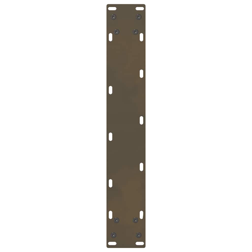 barbordsben naturstål 2 stk. 40x(100-101) cm stål