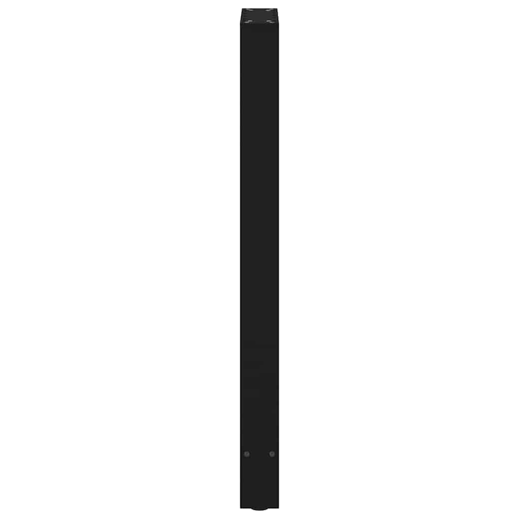 barbordsben sort 2 stk. 50x(100-101) cm stål