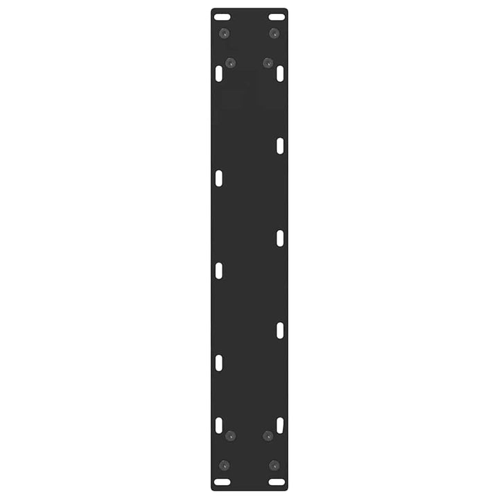 barbordsben sort 2 stk. 50x(100-101) cm stål