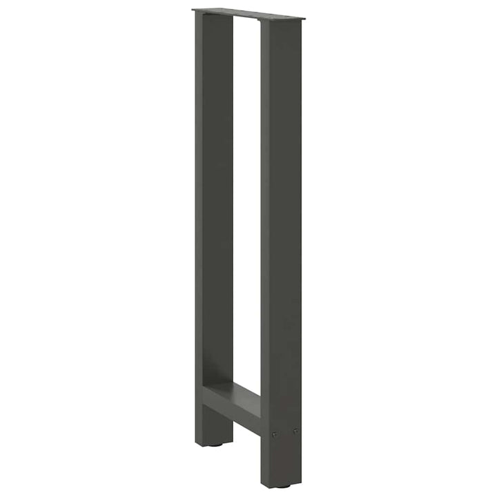 barbordsben antracit 2 stk. 50x(100-101) cm stål