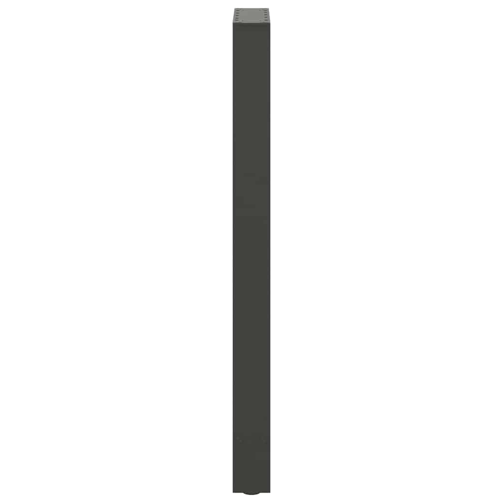 barbordsben antracit 2 stk. 50x(100-101) cm stål