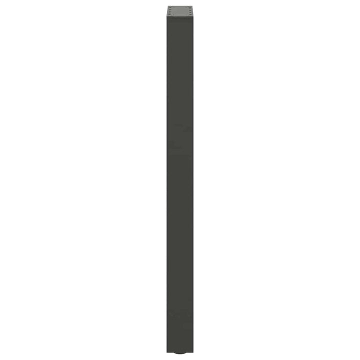 barbordsben antracit 2 stk. 50x(100-101) cm stål