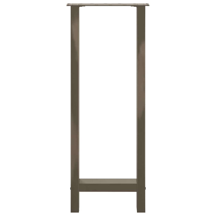 barbordsben naturstål 2 stk. 50x(100-101) cm stål