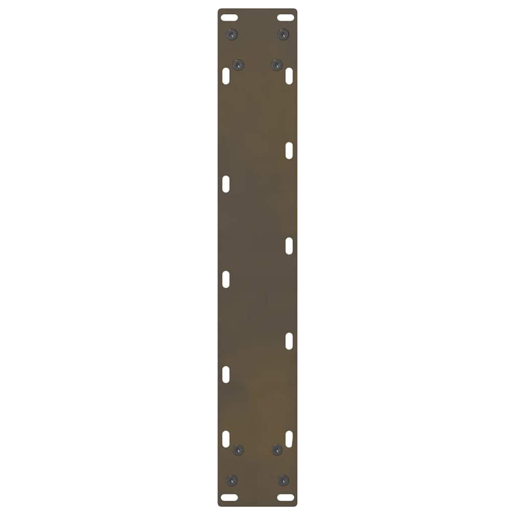 barbordsben naturstål 2 stk. 50x(100-101) cm stål