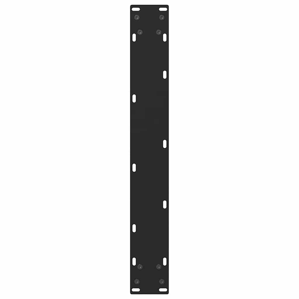barbordsben sort 2 stk. 60x(100-101) cm stål