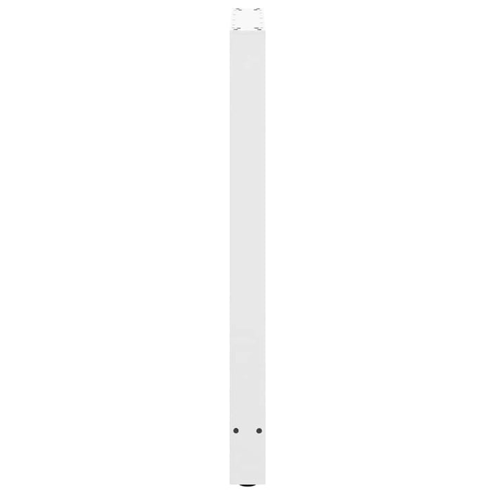 barbordsben hvide 2 stk. 60x(100-101) cm stål