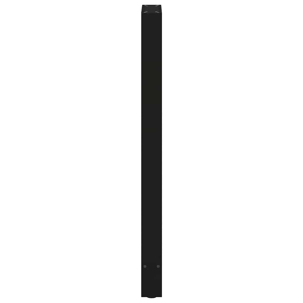 barbordsben sort 2 stk. 40x(110-111) cm stål