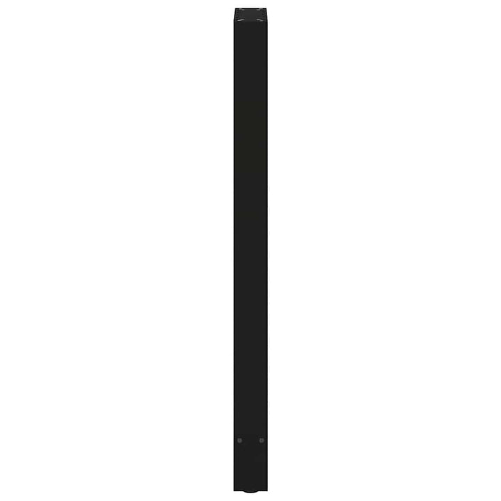 barbordsben sort 2 stk. 40x(110-111) cm stål