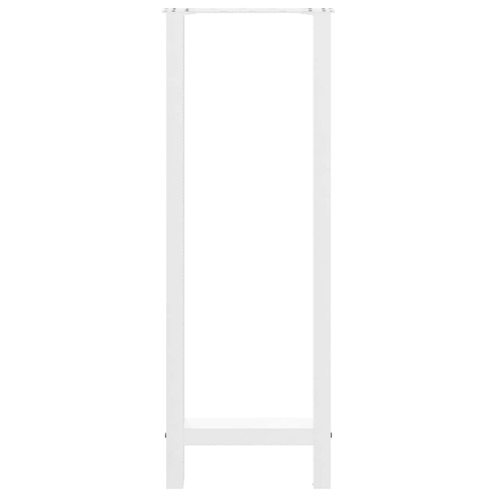 barbordsben hvide 2 stk. 40x(110-111) cm stål