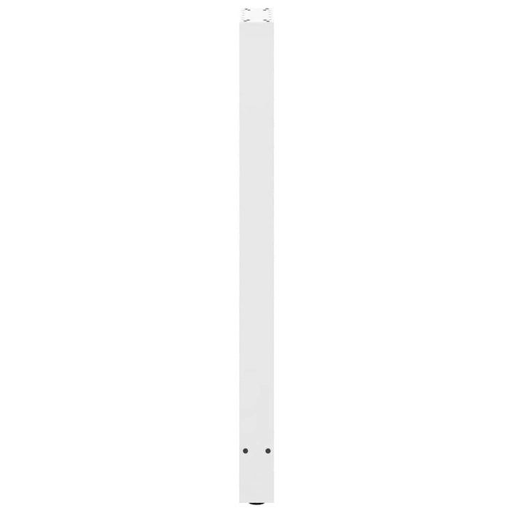 barbordsben hvide 2 stk. 40x(110-111) cm stål