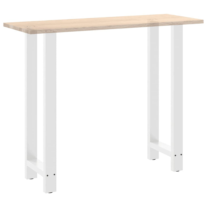 barbordsben hvide 2 stk. 40x(110-111) cm stål