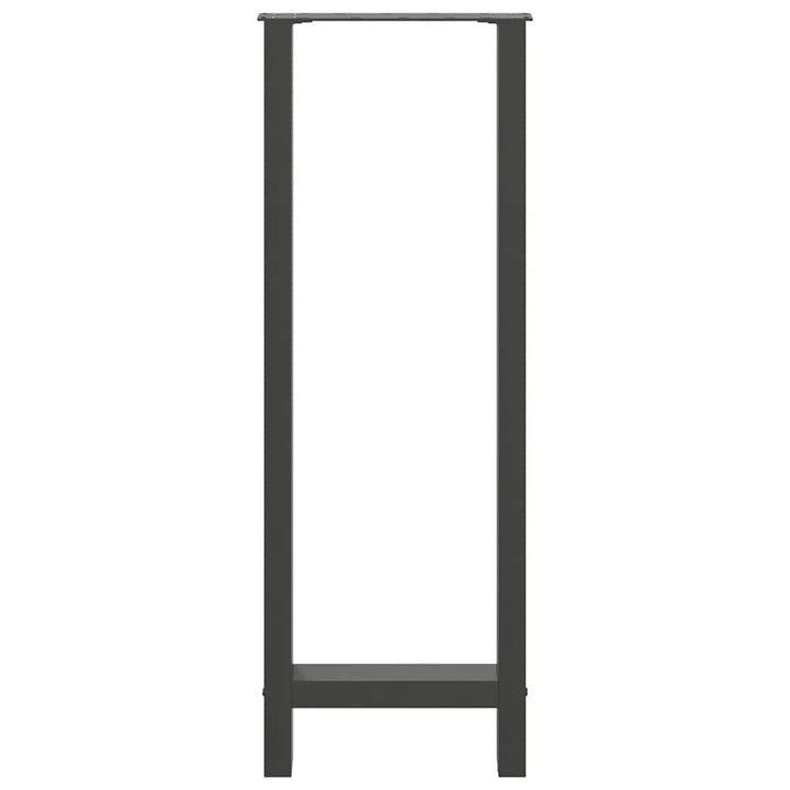barbordsben antracit 2 stk. 40x(110-111) cm stål