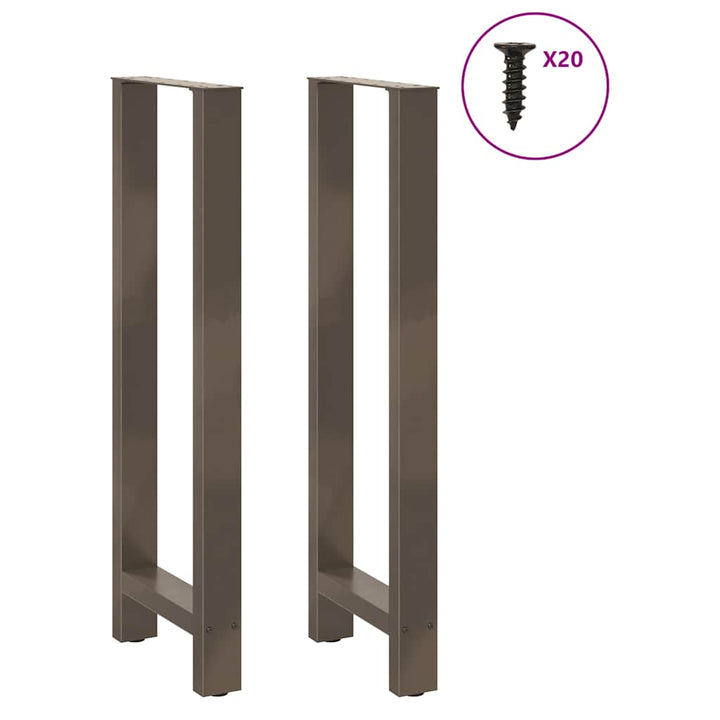 barbordsben naturstål 2 stk. 40x(110-111) cm stål