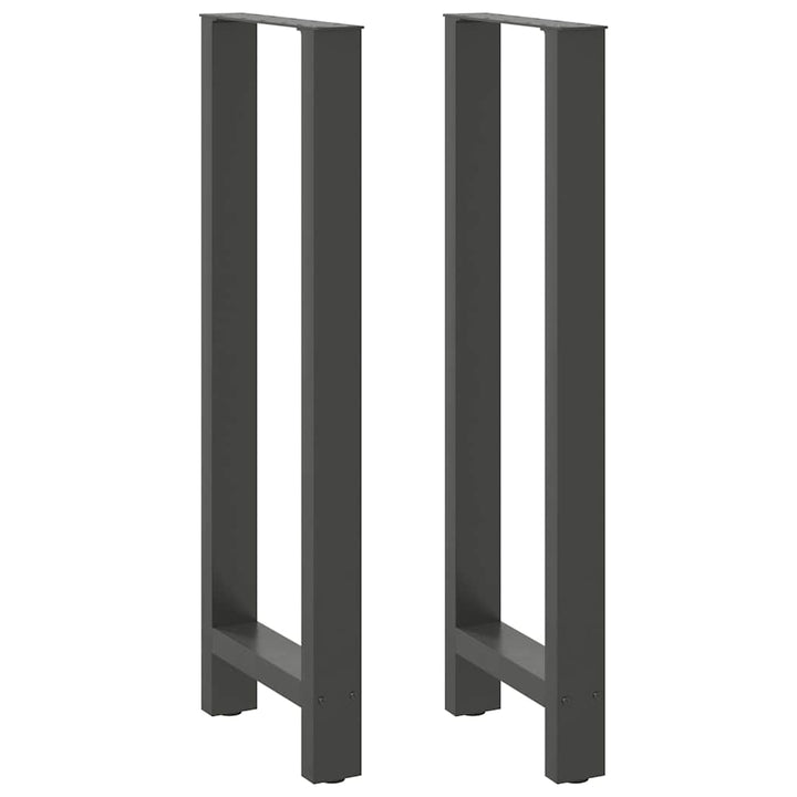 barbordsben antracit 2 stk. 50x(110-111) cm stål