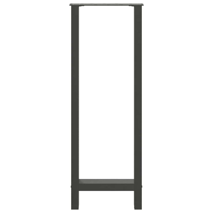 barbordsben antracit 2 stk. 50x(110-111) cm stål