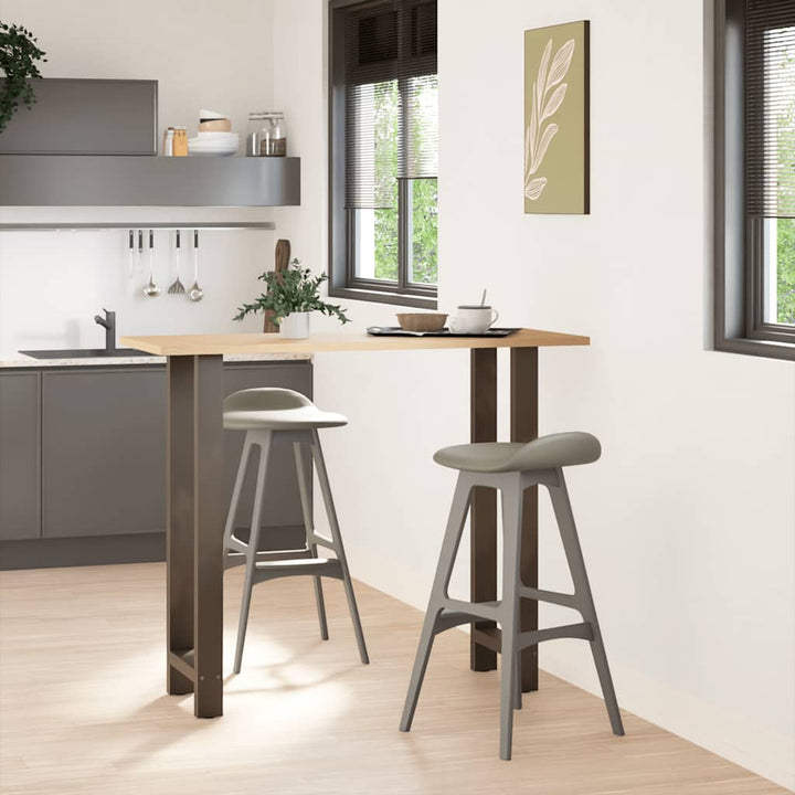 barbordsben naturstål 2 stk. 50x(110-111) cm stål
