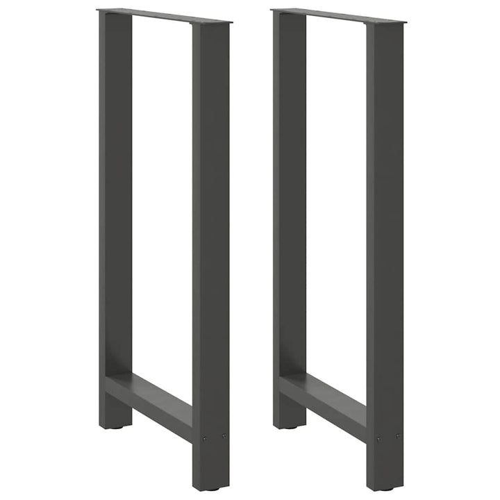 barbordsben antracit 2 stk. 60x(110-111) cm stål