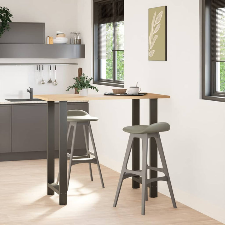 barbordsben antracit 2 stk. 60x(110-111) cm stål