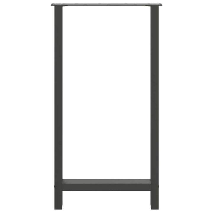 barbordsben antracit 2 stk. 60x(110-111) cm stål