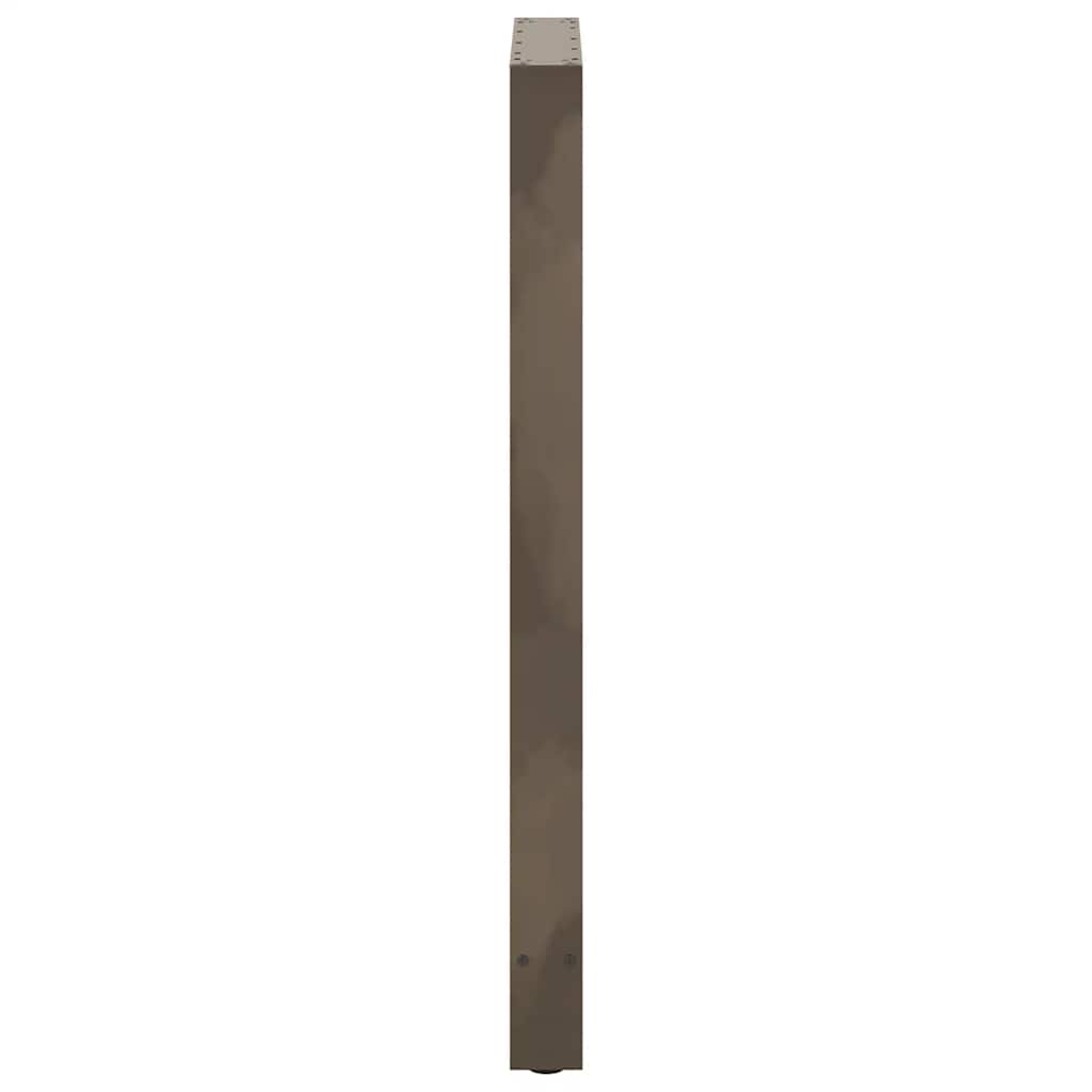 barbordsben naturstål 2 stk. 60x(110-111) cm stål