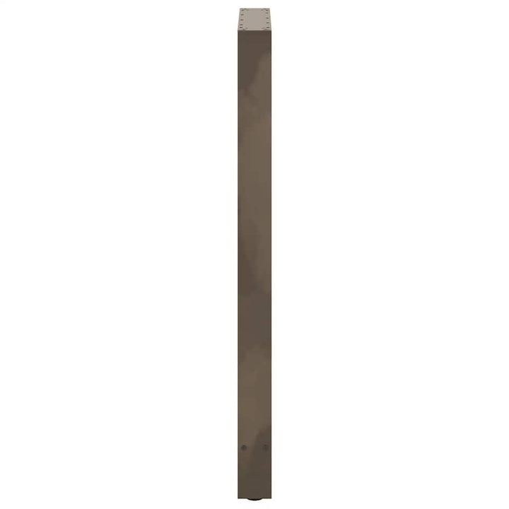 barbordsben naturstål 2 stk. 60x(110-111) cm stål