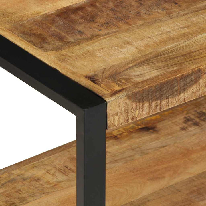 tøjstativ 80x40x190 cm massivt ru mangotræ