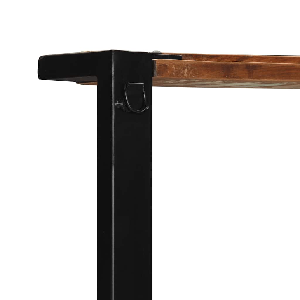 tøjstativ 80x40x190 cm massivt genbrugstræ flerfarvet