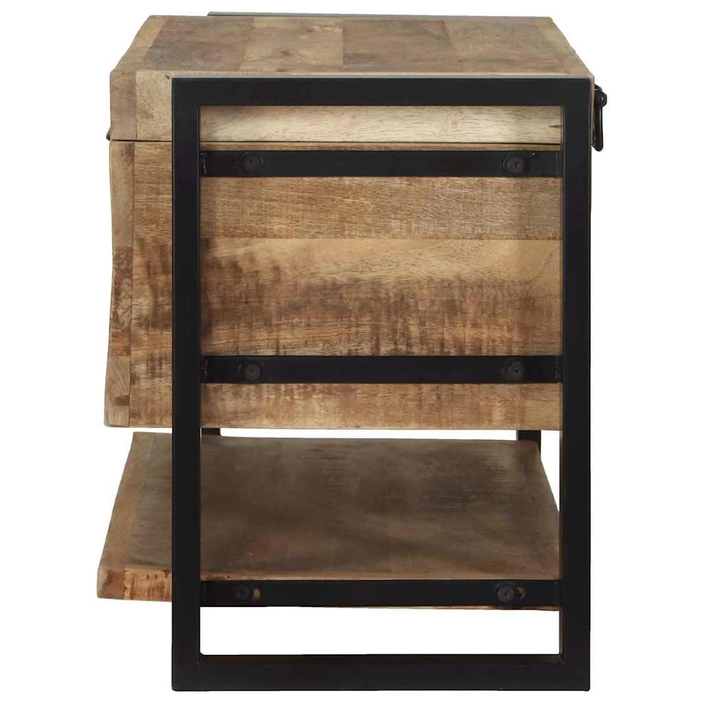 Opbevaringskasse Brun 80 x 35 x 45 cm Massivt mangotræ