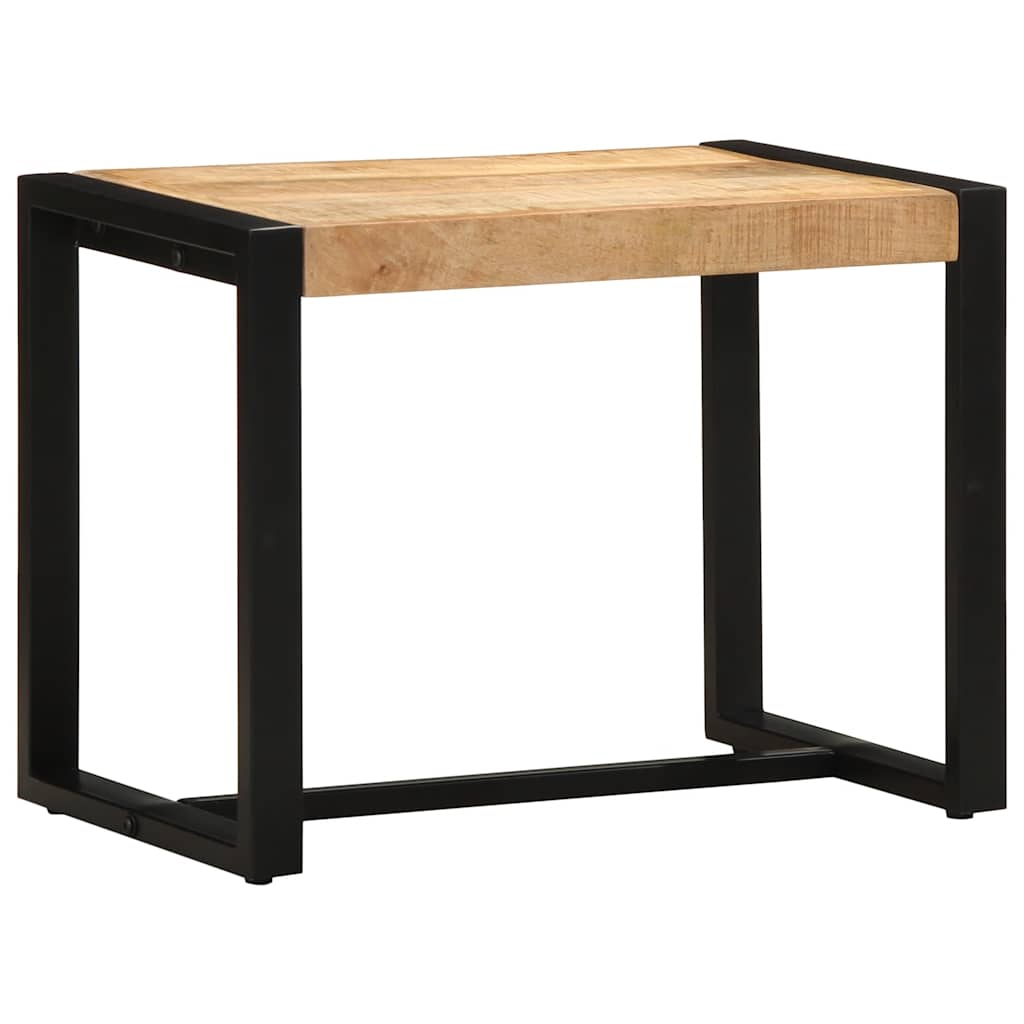bænk 60x35x45 cm massivt ru mangotræ