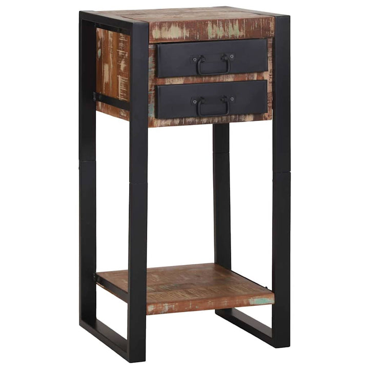 Endebord Flerfarvet 40 x 40 x 80 cm Solid genbrugs træ