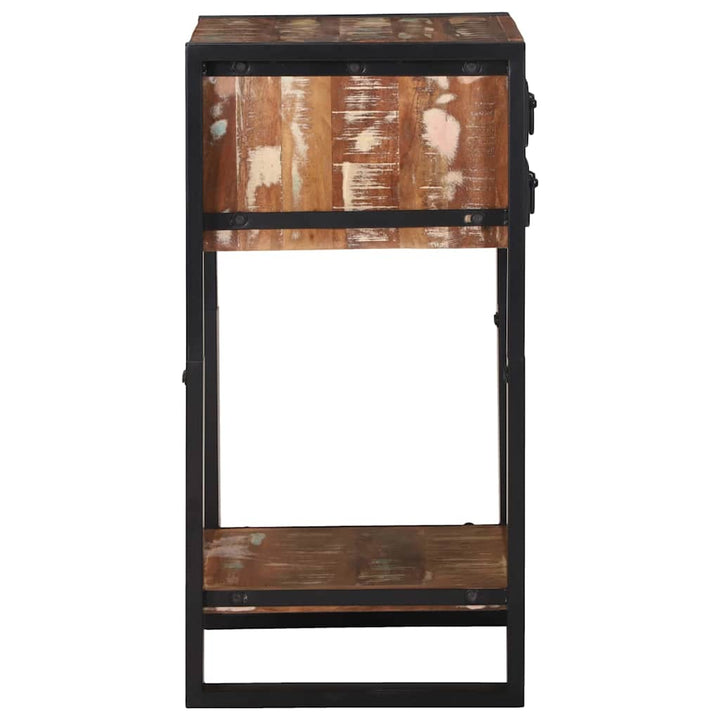Endebord Flerfarvet 40 x 40 x 80 cm Solid genbrugs træ