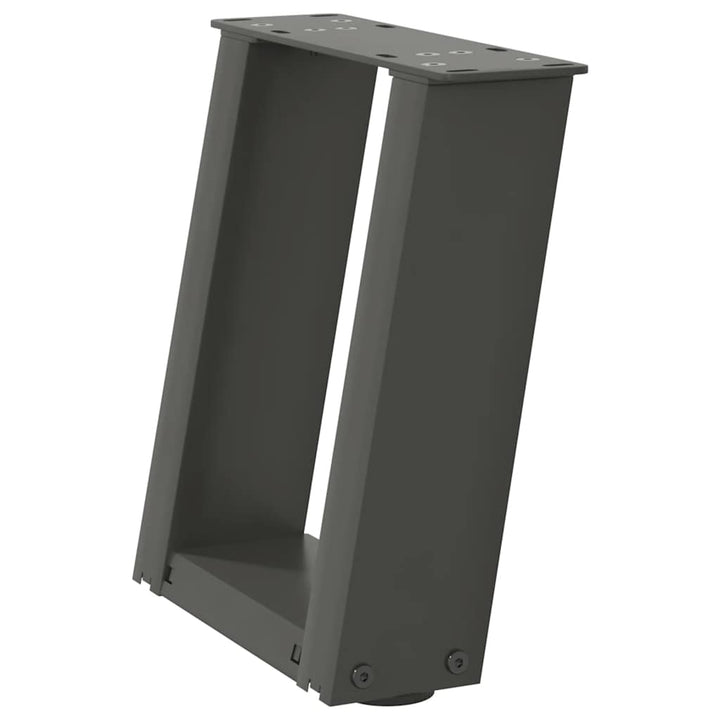 sofabordsben U-formet 2 stk. antracit 30x(30-31) cm stål