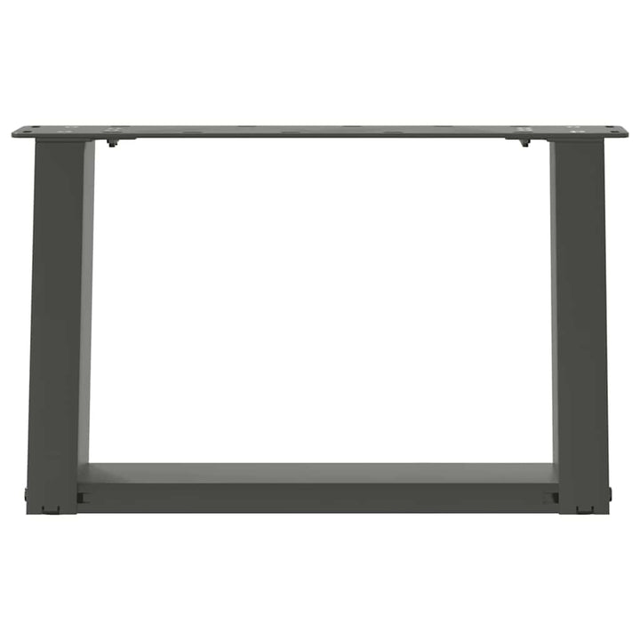 sofabordsben U-formet 2 stk. antracit 40x(30-31) cm stål