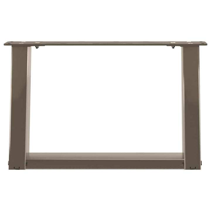 sofabordsben U-formet 2 stk. naturstål 40x(30-31) cm stål