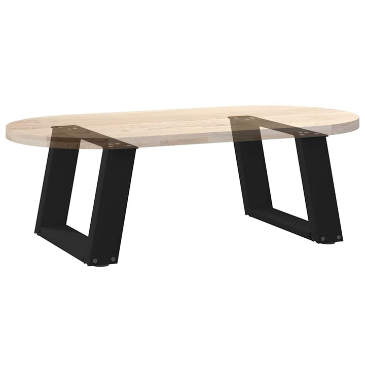 sofabordsben U-formet 2 stk. sort 50x(30-31) cm stål