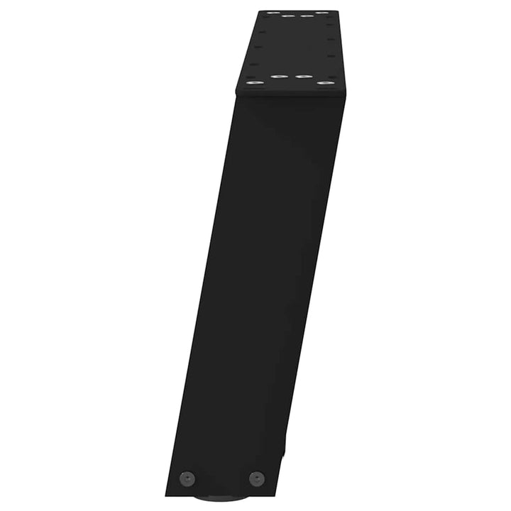 sofabordsben U-formet 2 stk. sort 70 x (30-31) cm stål