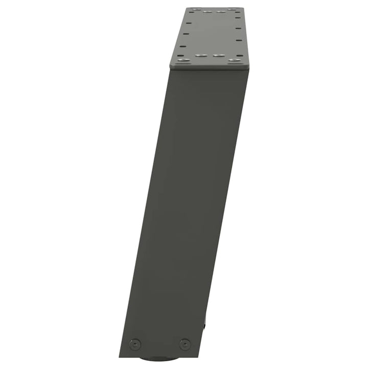 sofabordsben U-formet 2 stk. antracit 70x(30-31) cm stål