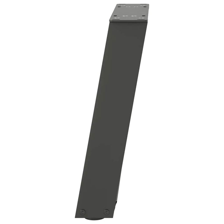 sofabordsben U-formet 2 stk. antracit 28 x (42-43) cm stål