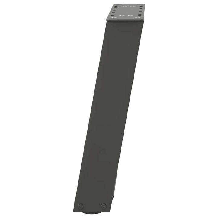 sofabordsben U-formet 2 stk. antracit 38 x (42-43) cm stål