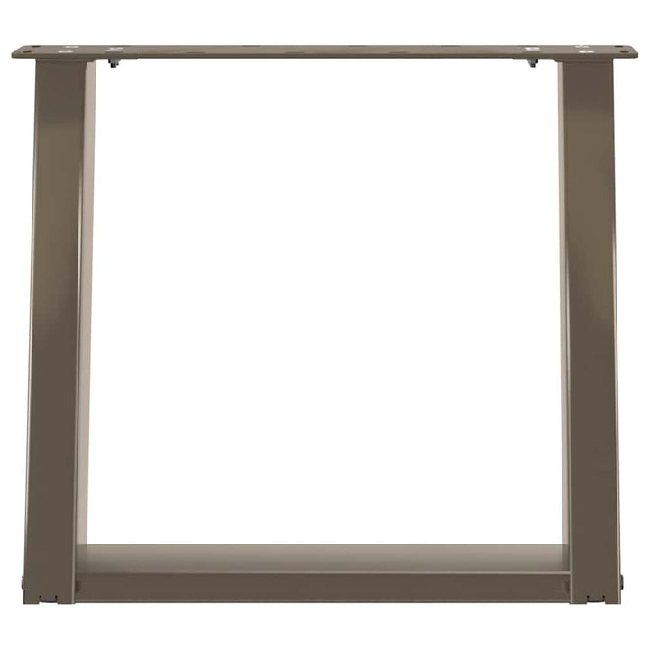 sofabordsben U-formet 2 stk. naturstål 50x(42-43) cm stål